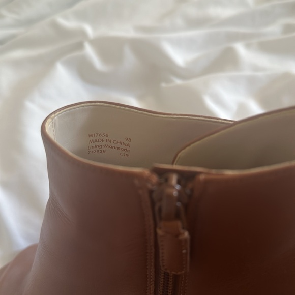 Cole Haan Leather Ankle Boot Peep Toe - Picture 5 of 8